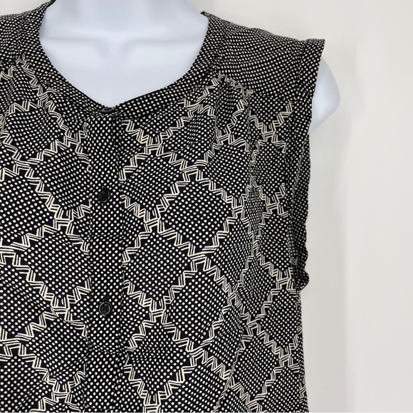 Lucky Brand Tank Top Sleeveless Shirt Boho Aztec Women's Size M - Picture 2 of 4